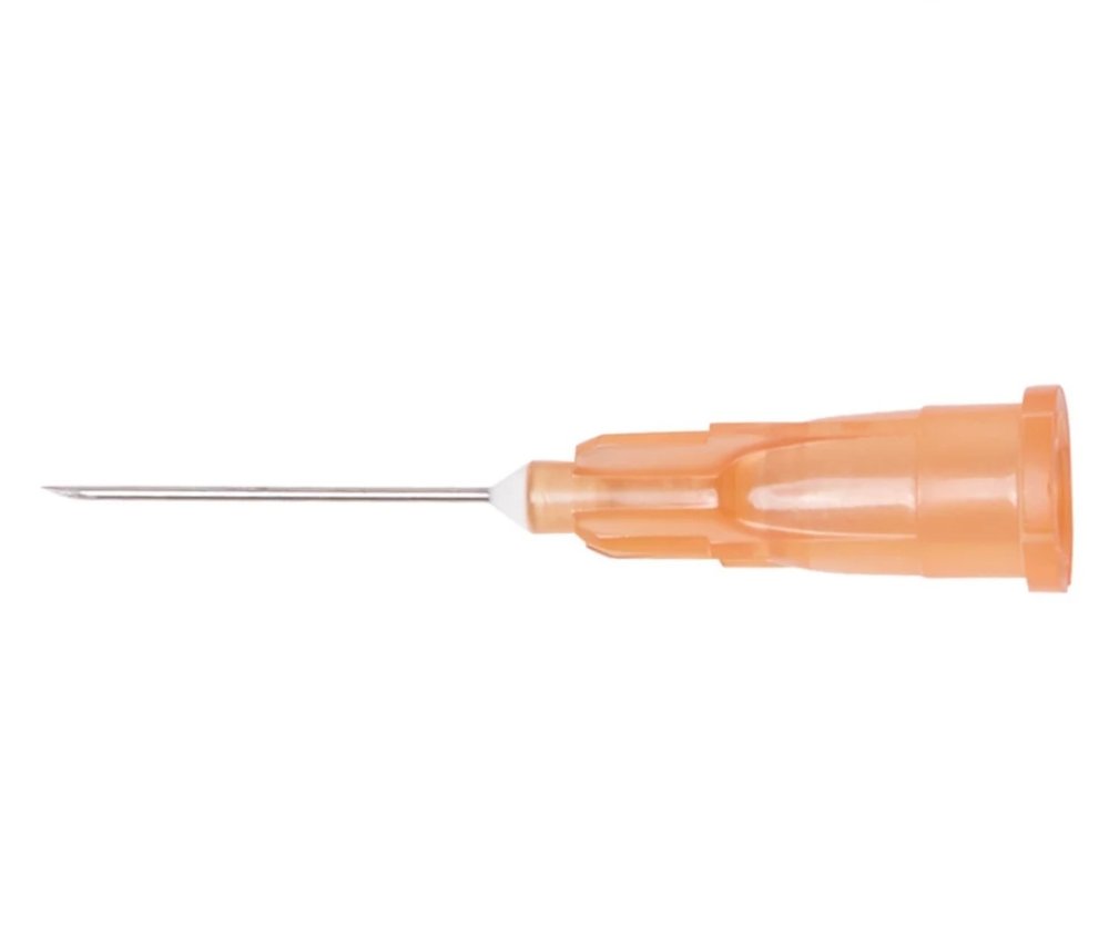 Hypodermic Needle 25G X 16mm Orange